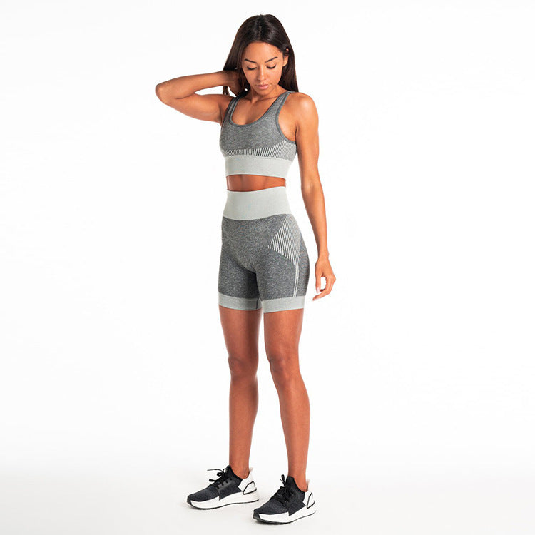 Women's Seamless Shorts Fitness Suit