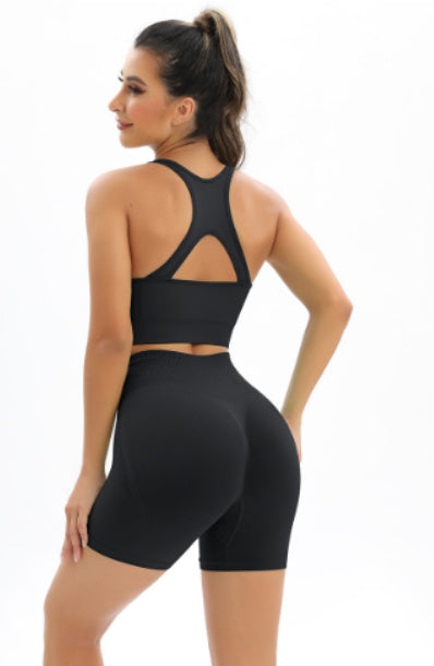 Women's Seamless Shorts Fitness Suit