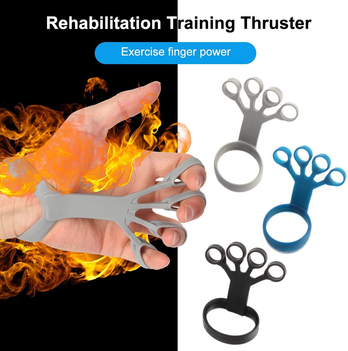 Silicone Finger Grip Trainer – Hand Strengthener for Arthritis & Rehabilitation