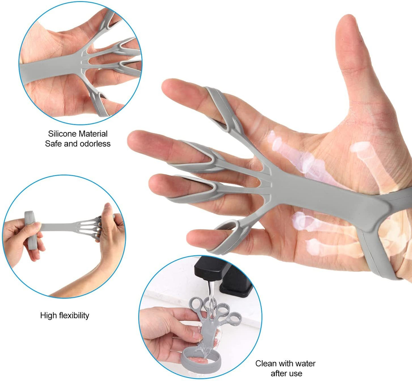 Silicone Finger Grip Trainer – Hand Strengthener for Arthritis & Rehabilitation