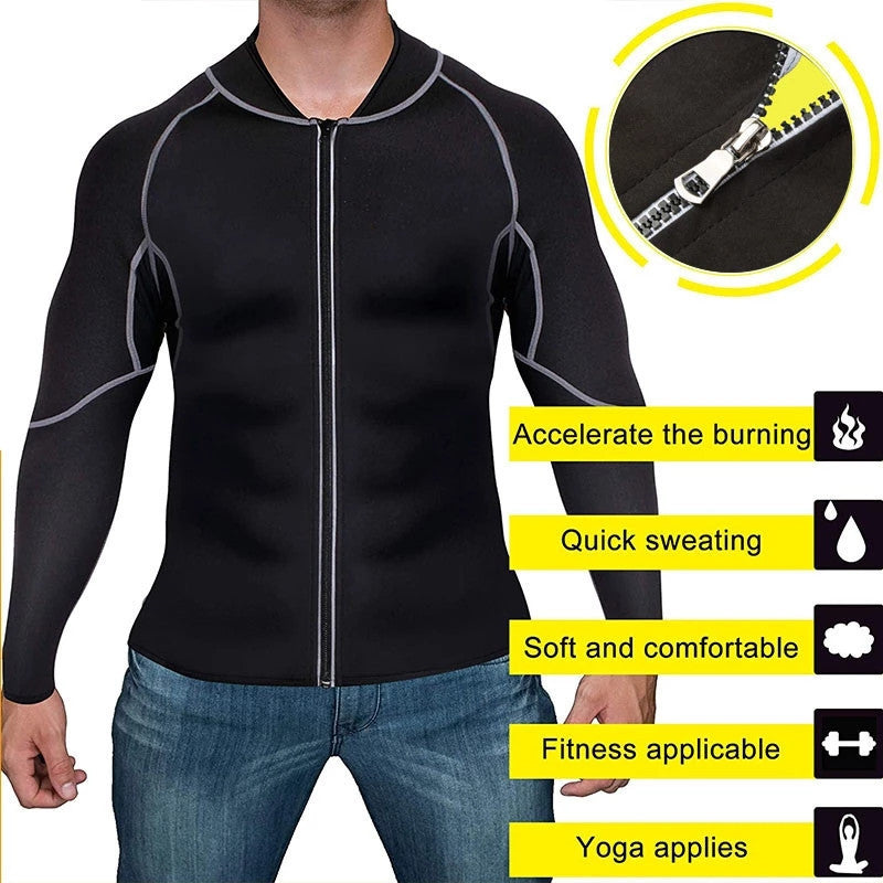 Men's Sauna Fitness Suit – Running, Yoga & Sportswear
