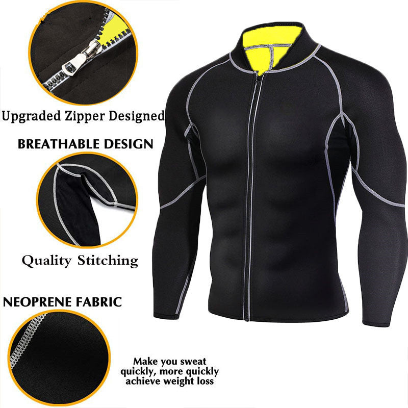 Men's Sauna Fitness Suit – Running, Yoga & Sportswear